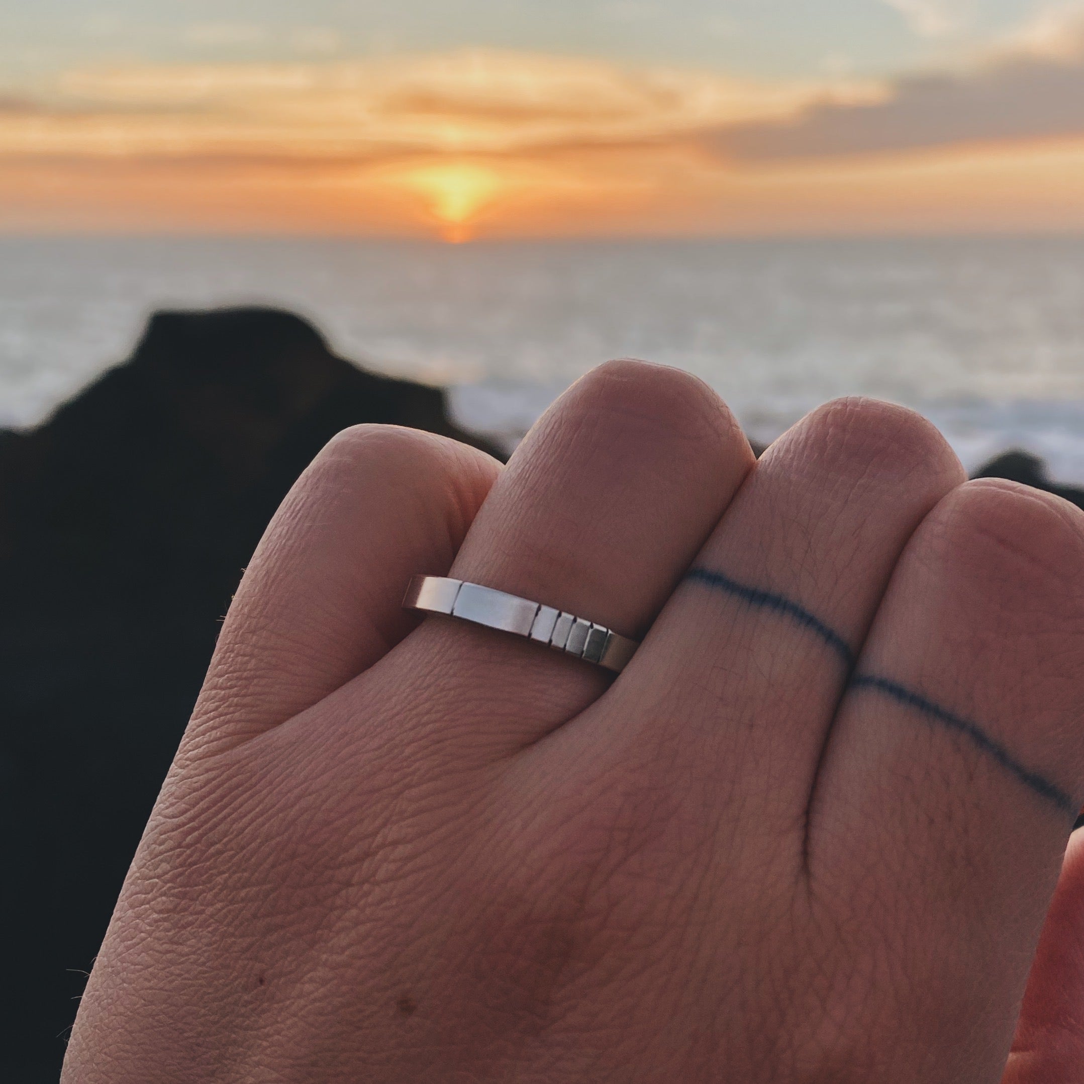 Moonlight Ring in 14k White Gold