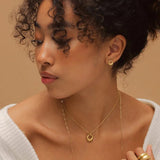 Circle Pendant in 14k Yellow Gold