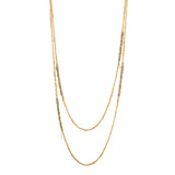 Melded Simple Necklace in Gold and Haze - 60"