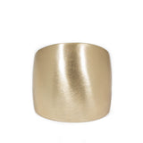 Plain Cuba Round Ring in Yellow Bronze