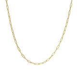 18" - 20 Gauge Oval Link Chain in 18k Royal Yellow Gold