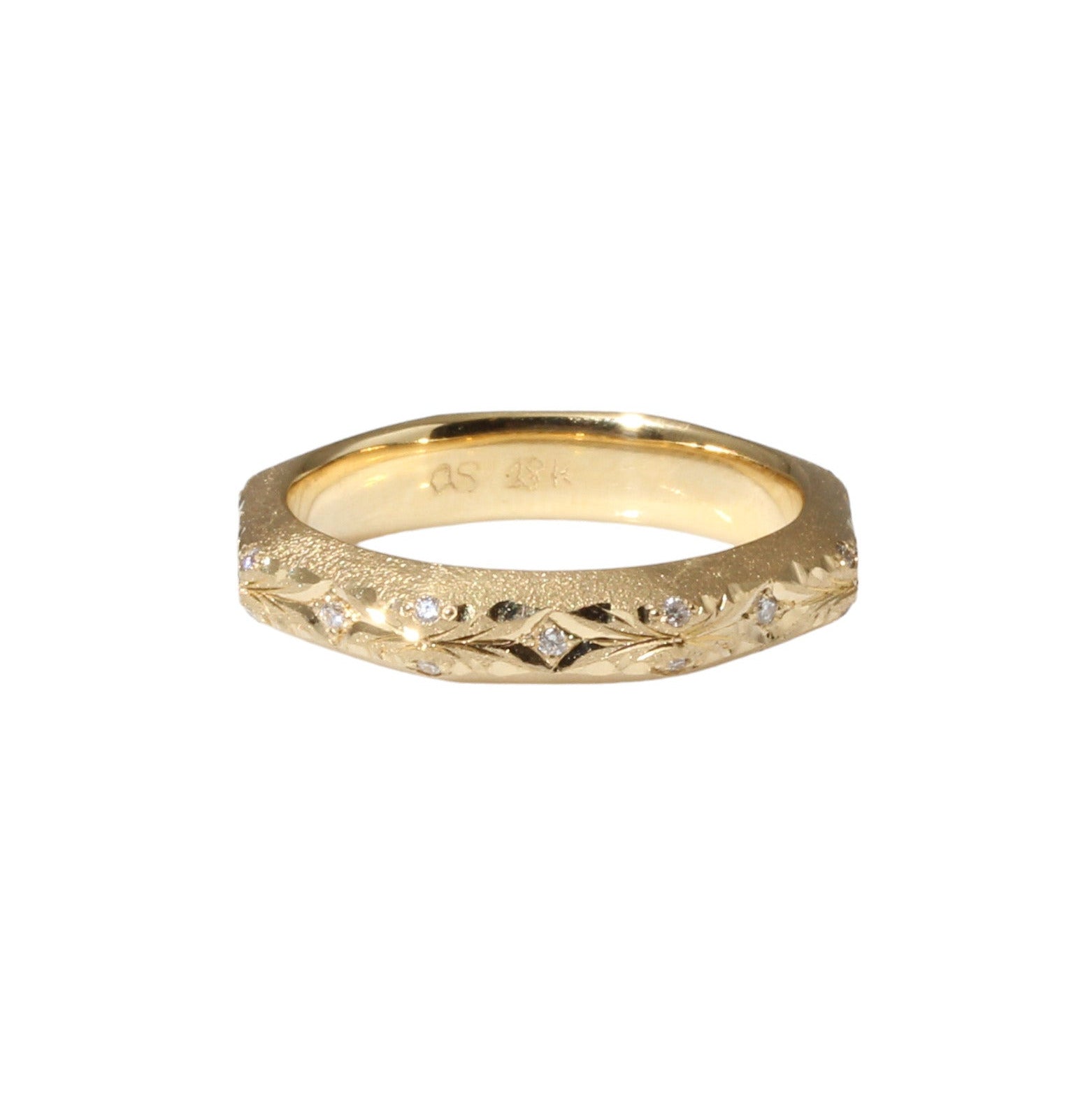 4mm August Eternity Band in 18k Yellow Gold