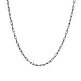 16" - 18 Gauge Bone Link Chain in Oxidized Silver and 18k Gold
