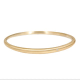 Tapered Bangle with 1.8mm White Diamond