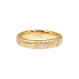 Celestial Ring in 14k Gold with White and Cognac Diamonds