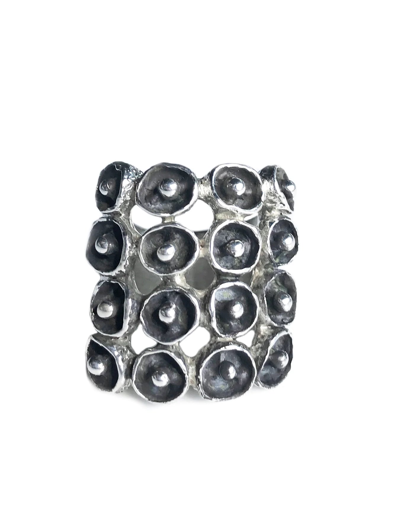 Mosaic Ring in Silver