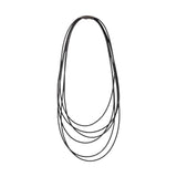 Zoe Sweep Necklace in Black