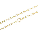 18" - 20 Gauge Oval Link Chain in 18k Royal Yellow Gold