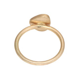 Organic Shape BiColor Sapphire Ring in 14k Gold
