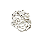 Banksia Medallion Ring in Silver