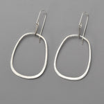 Elsa Hoop Earrings in Silver