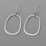 Elsa Hoop Earrings in Silver