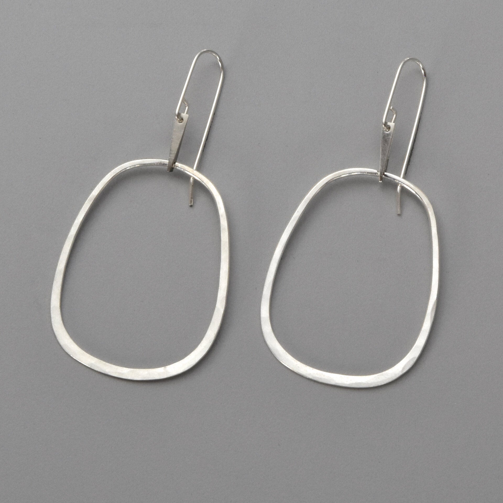 Elsa Hoop Earrings in Silver