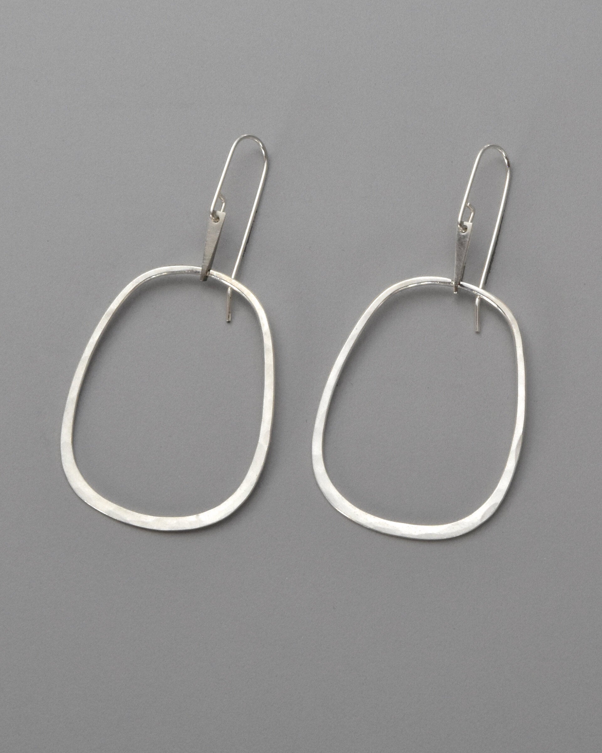 Elsa Hoop Earrings in Silver