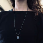 Trilobite Fossil Pendant in Oxidized Silver