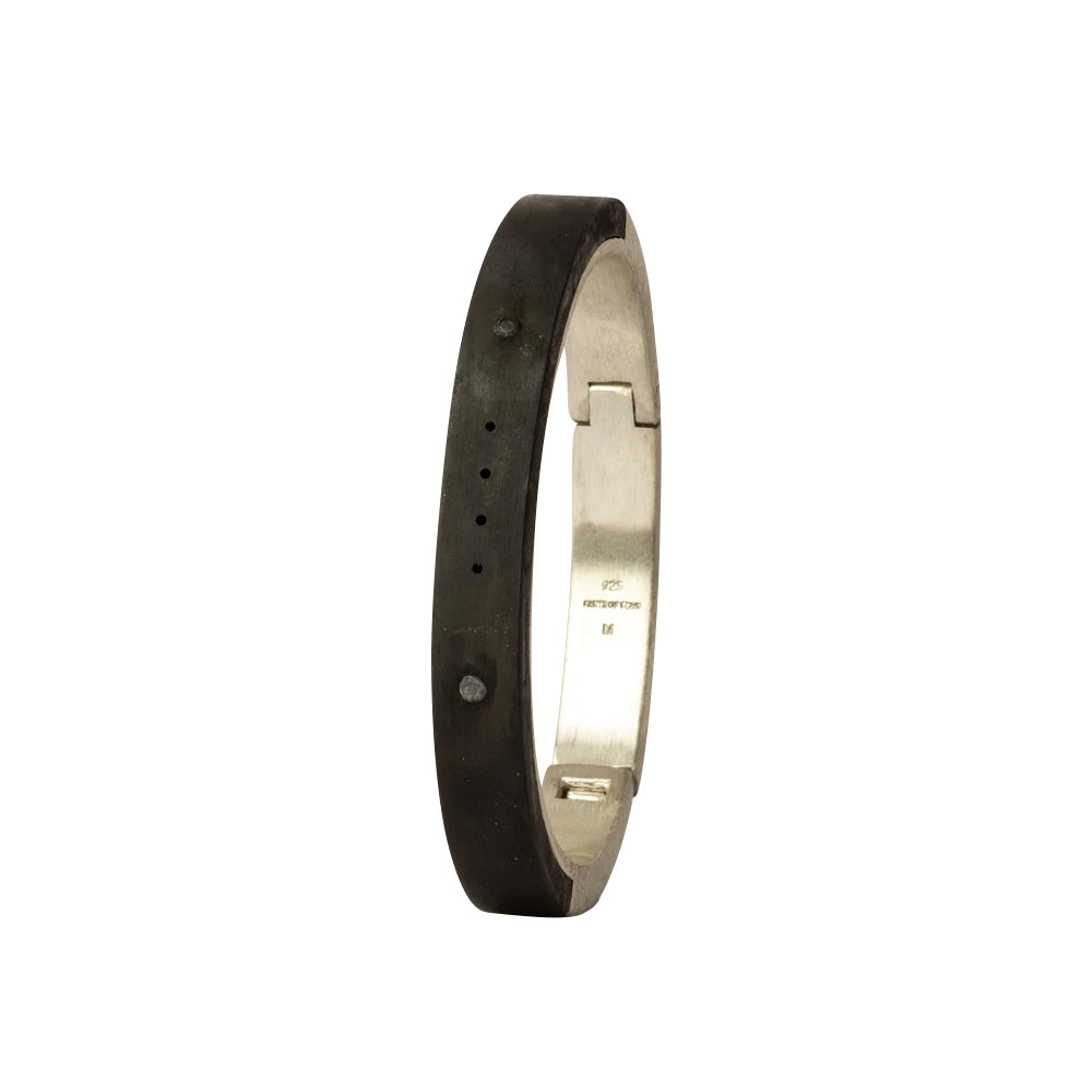 4-Hole Sistema Bracelet in Blackened Silver