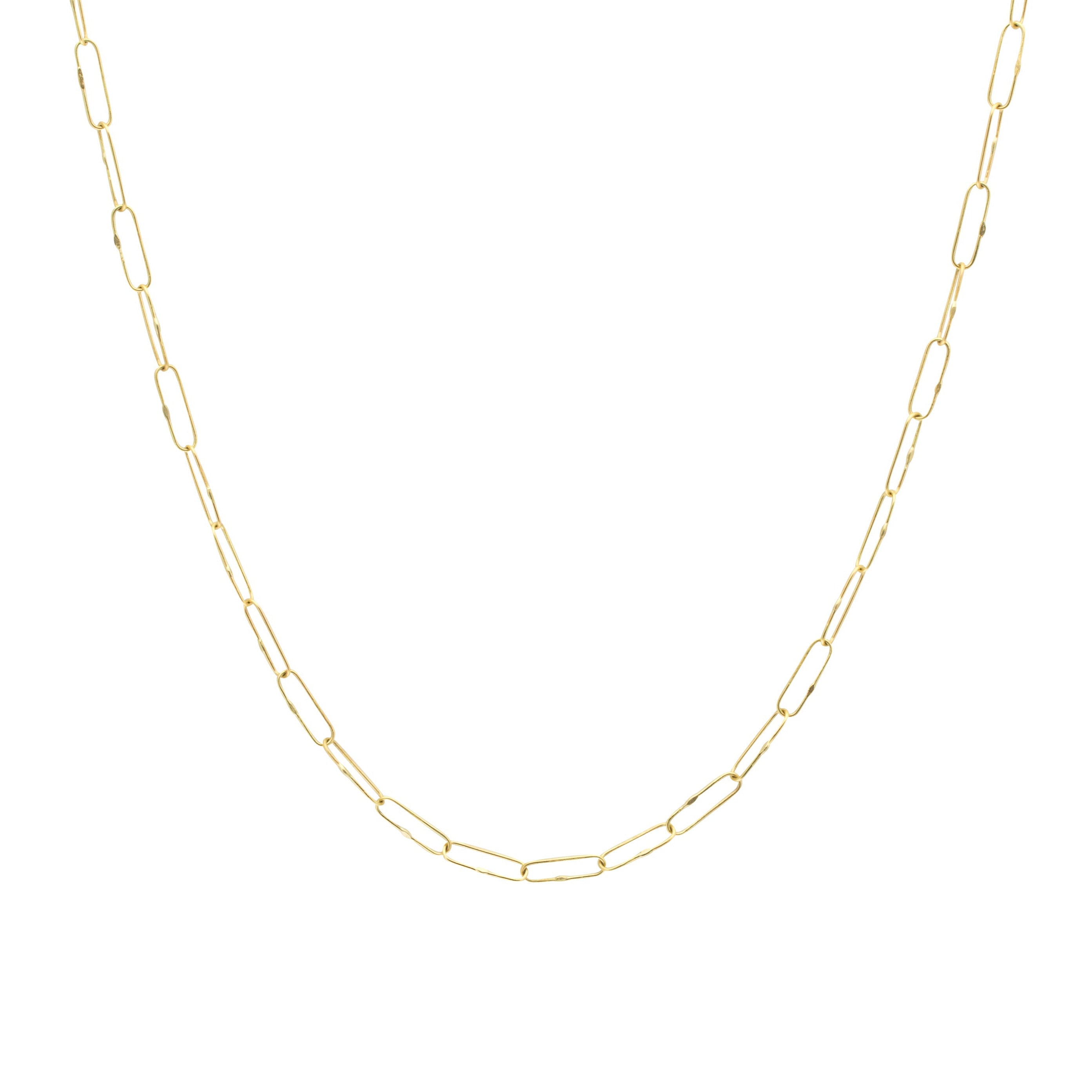 Short Links Chain in 18k Yellow Gold - 18"